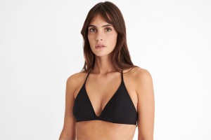 Black Eres Cubisme Small Triangle Women's Bikini Top | RJ9864170