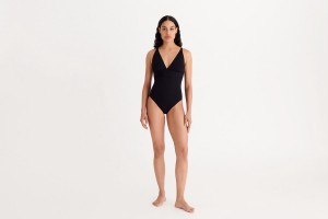 Black Eres Larcin Triangle Women's One piece | VP3795028