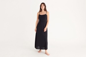 Black Eres Mila Long Women's Dress | JD6281537