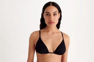 Black Eres Mouna Small Triangle Women's Bikini Top | DC9436870