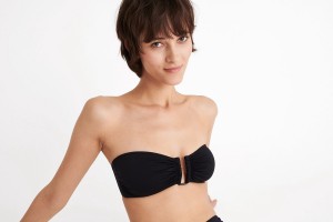 Black Eres Show Bandeau Women's Bikini Top | KP9537460