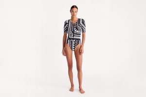 Black / white Eres Présage Sophisticated Women's One piece | UY1943768