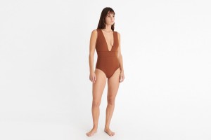 Brown Eres Pigment Sophisticated Women's One piece | DM8524613