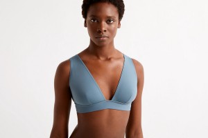 Light Blue Eres Chrome Full-cup Triangle Requin Bleu 23e Women's Bikini Top | UK9068473