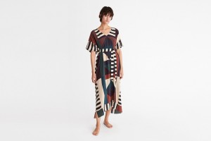 Multicolor Eres Facette Kaftan Imprime Kaleido Eclipse Women's Sarong | NH8206317