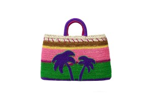 Multicolor Eres Palmier Medium Basket 23h Women's Bag | NR0573248