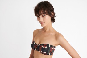 Multicolor Eres Zoom Bandeau Imprime Kaleido Eclipse Women's Bikini Top | BE3146059