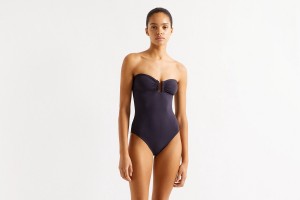 Navy Eres Cassiopée Bustier Women's One piece | ND6180237