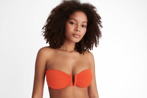 Orange Eres Show Bandeau 24e Women's Bikini Top | WD9046823