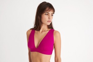 Pink Eres Chrome Full-cup Triangle 23h Women's Bikini Top | CR8132450