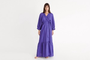 Purple Eres Joie Long Women's Dress | LP0743591