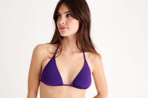 Purple Eres Mouna Small Triangle Women's Bikini Top | XN4721603