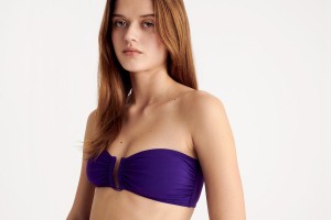 Purple Eres Show Bandeau Women's Bikini Top | HL9056872