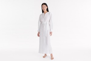 White Eres Aimee Long Women's Dress | NM9085146