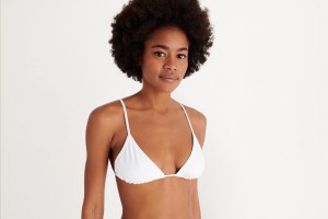 White Eres Mouna Small Triangle Women's Bikini Top | RO2016938