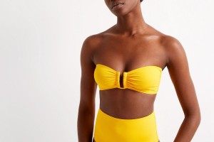 Yellow Eres Show Bandeau 23e Women's Bikini Top | GP6289304