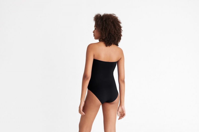 Black Eres Cassiopée Bustier Women's One piece | QP4972653