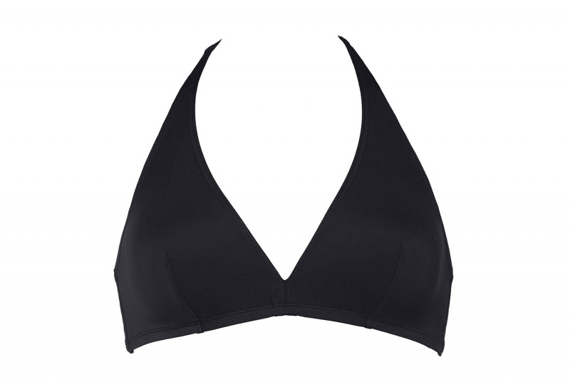 Black Eres Gang Full-cup Triangle Women's Bikini Top | KN2637401