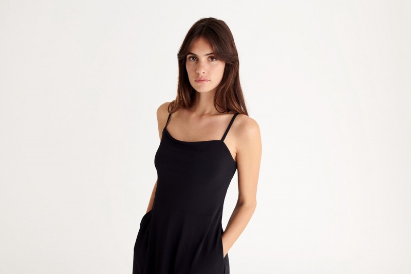 Black Eres Mila Long Women's Dress | JD6281537