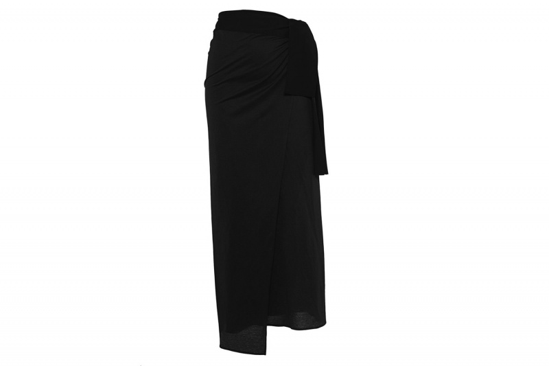 Black Eres Péplum Long Women's Sarong | AQ7932865