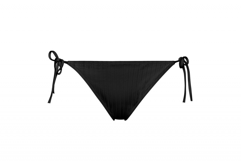 Black Eres Punch Thin Women's Bikini Bottoms | VL3581694