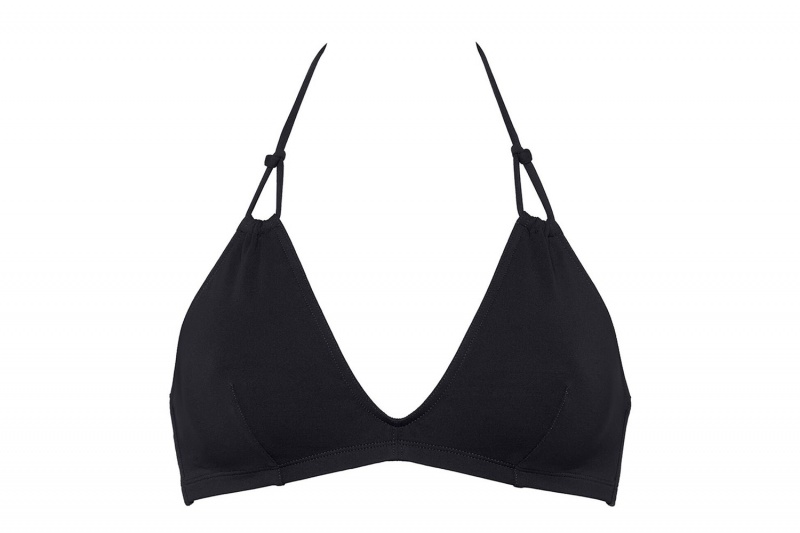 Black Eres Remix Full-cup Triangle Women's Bikini Top | WI7549012