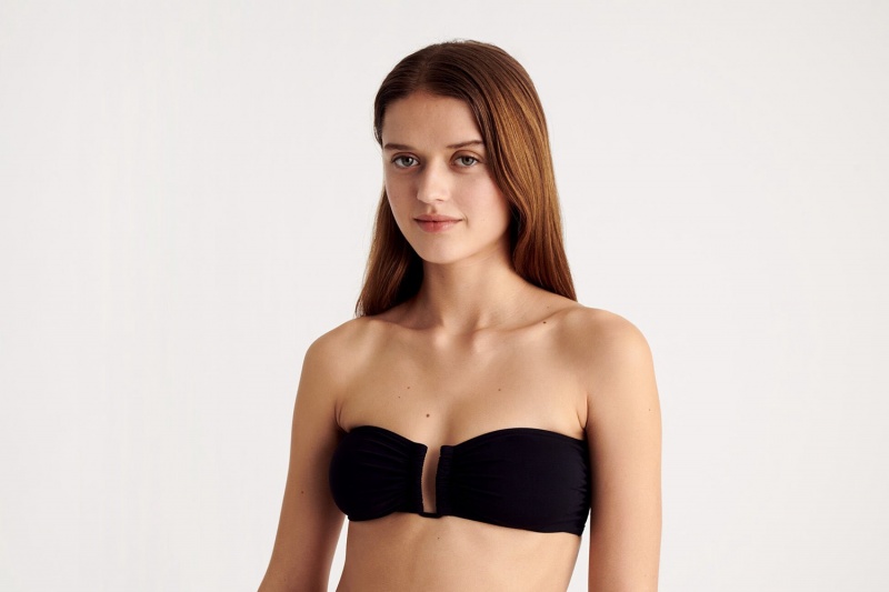 Black Eres Show Bandeau Women's Bikini Top | AC0913567