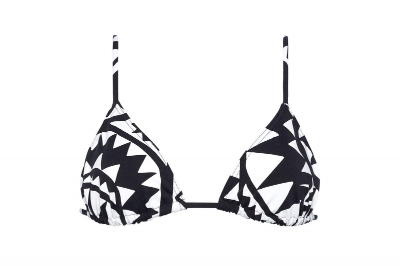 Black / white Eres Esprit Small Triangle Women's Bikini Top | JX1465378