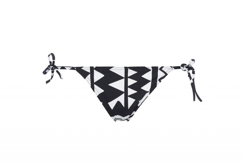 Black / white Eres Mirage Thin Women's Bikini Bottoms | ST9841736