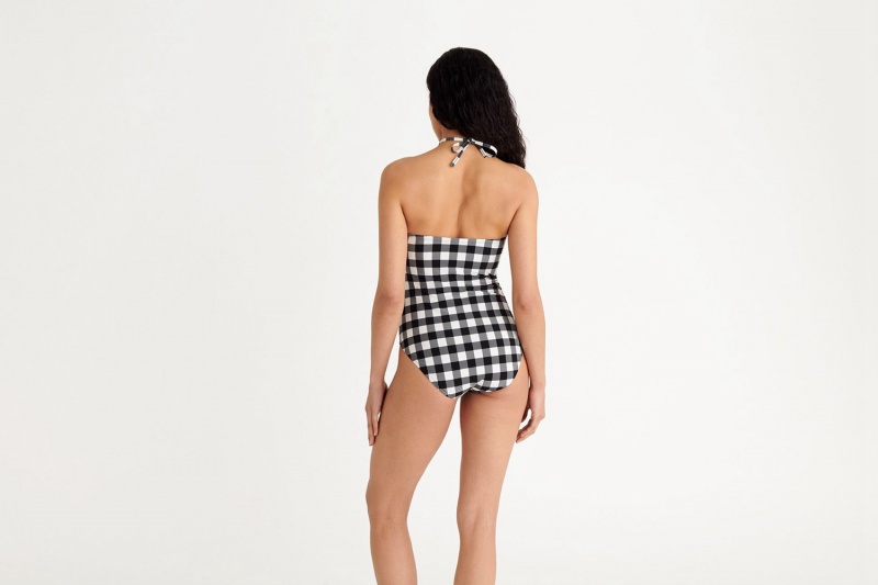 Black / white Eres Sphère Bustier 23h Women's One piece | TY3798201