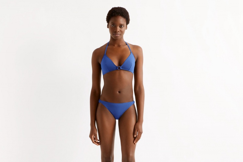 Blue Eres Elena Small Triangle Women's Bikini Top | UC7809345