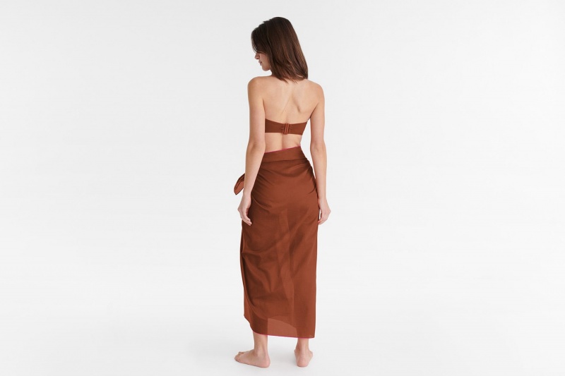 Brown Eres Cabine Women's Sarong | NX2493176