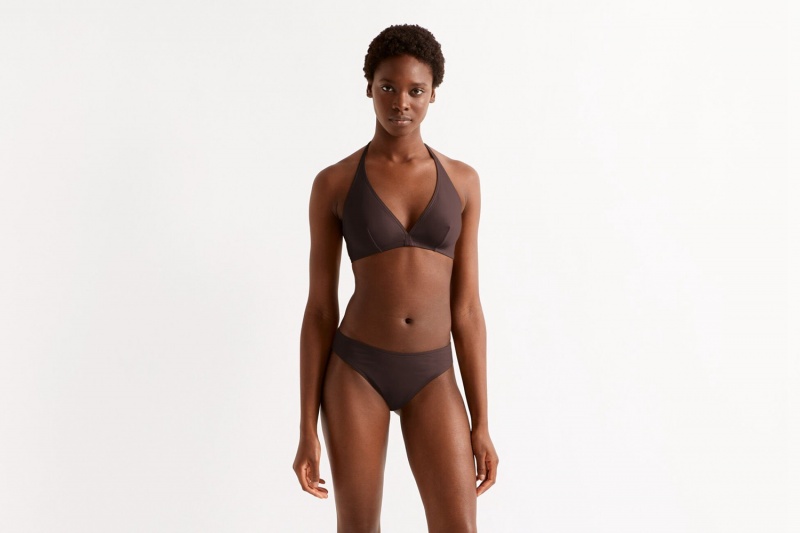 Brown Eres Coulisses High-waisted 23e Women's Bikini Bottoms | RA4795826