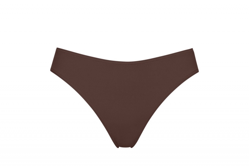 Brown Eres Coulisses High-waisted 23e Women's Bikini Bottoms | RA4795826