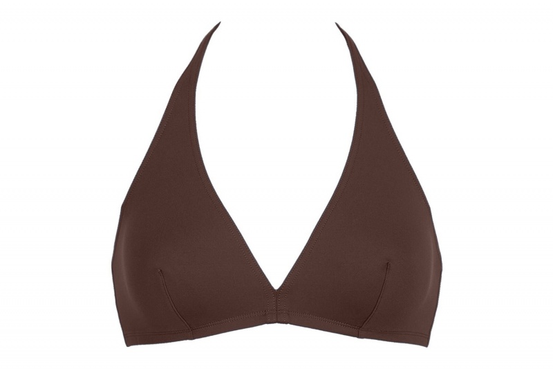 Brown Eres Gang Full-cup Triangle 23e Women's Bikini Top | FH5271348