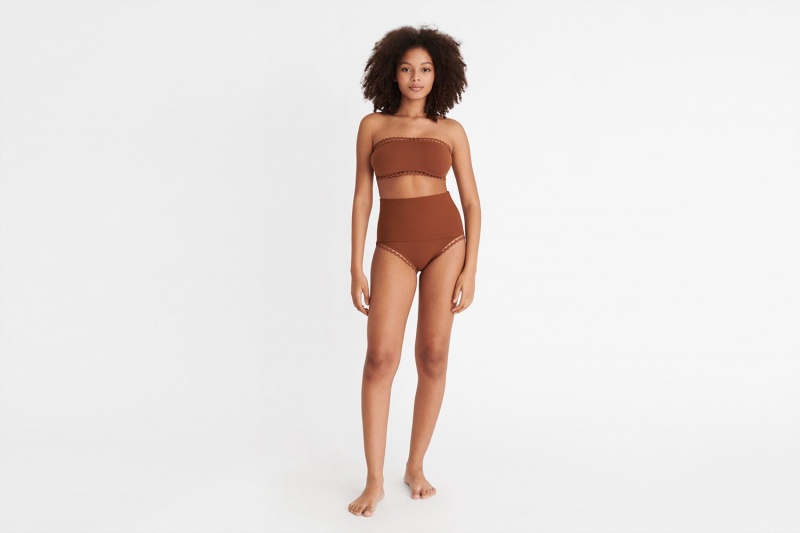 Brown Eres Hit High-waisted Women's Bikini Bottoms | VF5190278