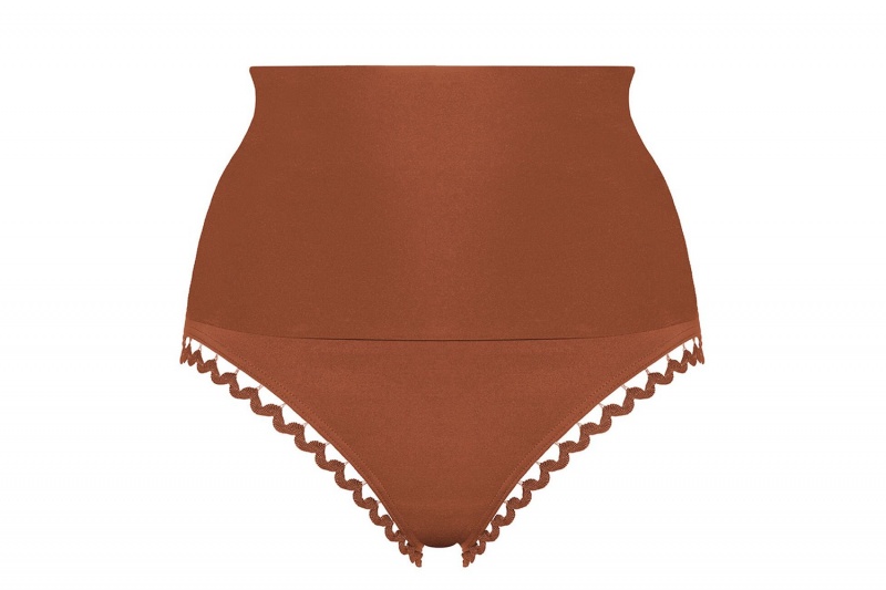 Brown Eres Hit High-waisted Women's Bikini Bottoms | VF5190278