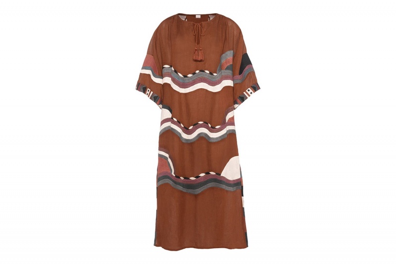 Brown Eres Horizon Long Women's Dress | PM7805492