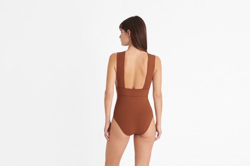 Brown Eres Pigment Sophisticated Women's One piece | DM8524613