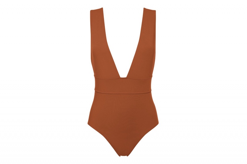 Brown Eres Pigment Sophisticated Women's One piece | DM8524613