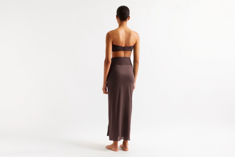 Brown Eres Péplum Long 23e Women's Sarong | JK5067821