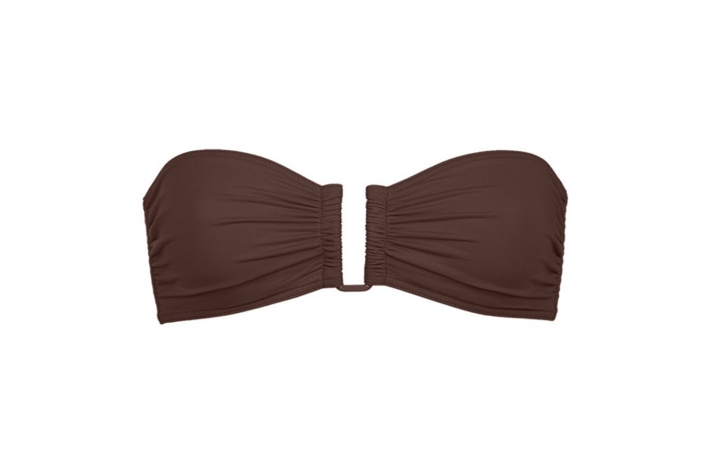 Brown Eres Show Bandeau 23e Women's Bikini Top | DW4590316