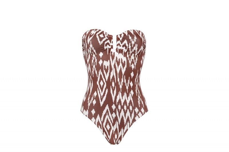 Coffee Eres Warm Bustier Women's One piece | SC1428793