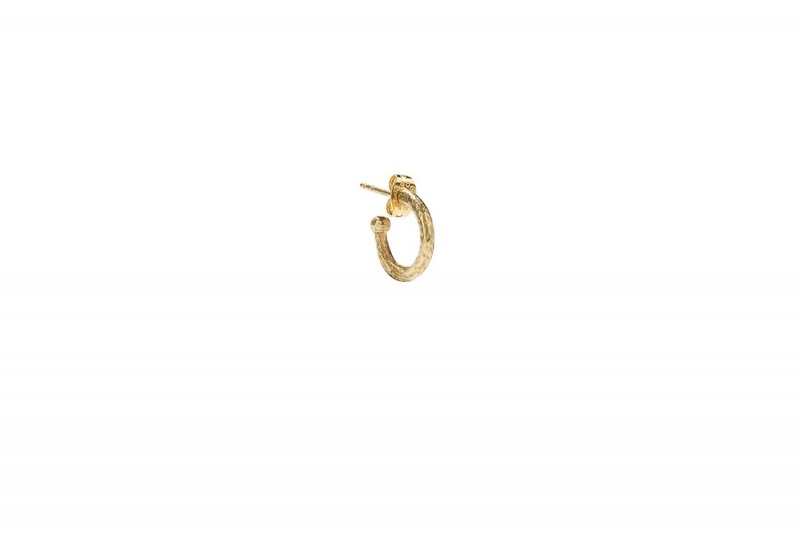 Gold Eres Goossens Hoop Earring Laiton Dore Women's Jewellery | IL9702361