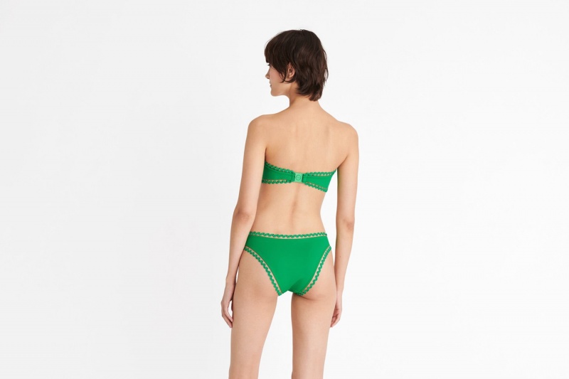 Green Eres Boogie Thin Fou Women's Bikini Bottoms | PL4768139