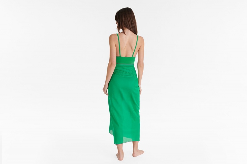 Green Eres Cabine Fou Women's Sarong | BW5176029