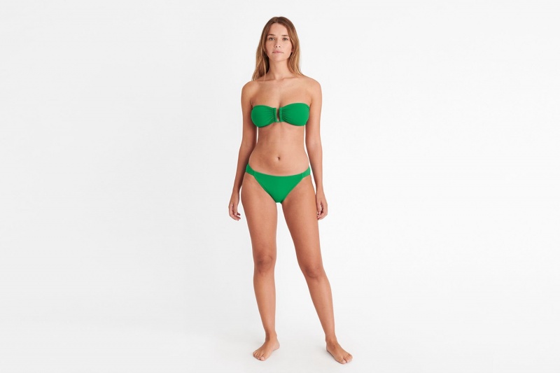 Green Eres Cavale Thin Bikini Fou Women's Bikini Bottoms | UW3061582