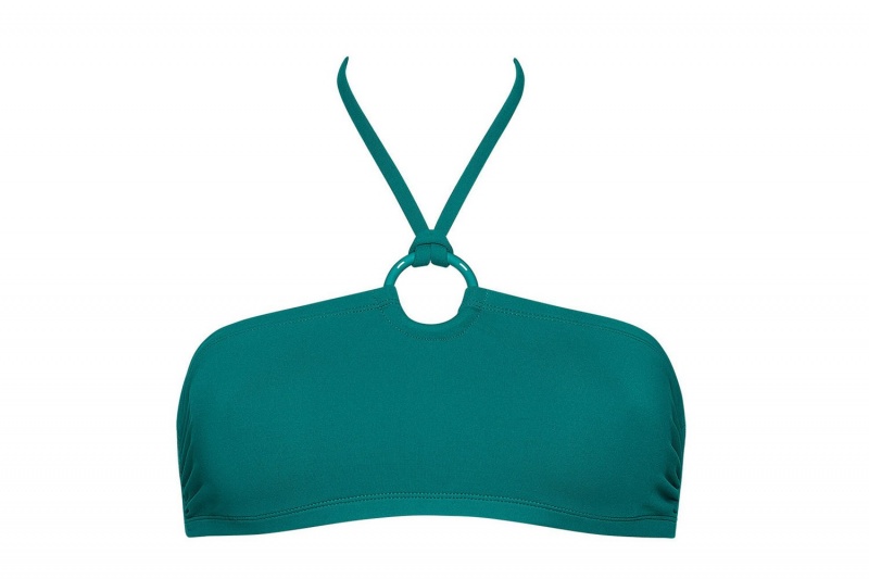 Green Eres Eva Crop Top Jungle 23e Women's Bikini Top | SO5306821