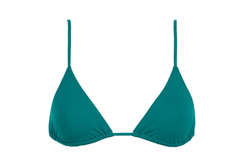 Green Eres Mouna Small Triangle Jungle 23e Women's Bikini Top | UQ4529673