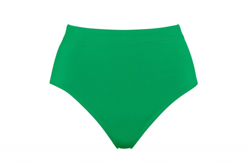 Green Eres Patine High-waisted Bikini Fou Women's Bikini Bottoms | CG9672501